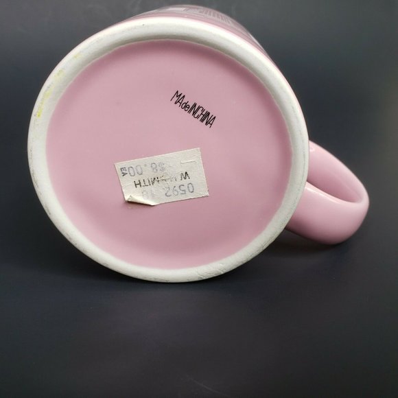 Vintage Pink Chicago Mug Skyline Souvenir Willis Sears Hancock Windy City - Picture 10 of 10